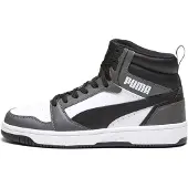 Puma Sneakers hoog 'Rebound V6' grijs / zwart / wit
