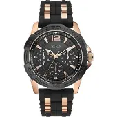 GUESS W0366G3 Analoog Roestvrijstalen Herenhorloge