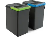 Emuca Recycle 2x7l Recyclebak 2 Eenheden