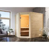 Karibu | Jella Sauna | Biokachel 3,6 kW Externe Bediening