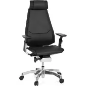 Hjh OFFICE GENIDIA PRO Leder - High end bureaustoel Zwart
