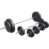 Gorilla Sports Halterset 100 kg Kunststof