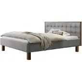 Hasena Noah gestoffeerd bed massief hout 100% polyester incl. Midtrever
