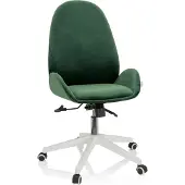 Hjh OFFICE Bureaustoel / draaistoel AVEA fluweel groen
