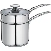 Küchenprofi Waterbad pot, Pan + steelpan, Zilver