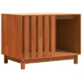 vidaXL Hondenhuis Wasbruin 90 x 60 x 67 cm Massief grenenhout