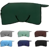 vidaXL Paardendeken Volledig Donkergroen 85 cm Polyester Fleece