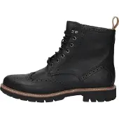 Clarks Shoes Veterboots 'Batcombe Lord' zwart