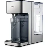Moa Heetwaterdispenser - 2.7L - BPA vrij - 2400W - 27x15x30 cm - Zilverkleurig
