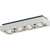 Arcchio Plafondlamp Ronka, dimbaar, wit / opaal, Woon-/ Eetkamer, Aluminium, Modern, plafondlamp