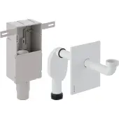 Geberit - Set inbouwsifon voor wastafel, afvoer horizontaal, alpine wit 151.120.11.1