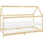 ML-Design Kinderbed Charlie | hout naturel 114x29x29 cm kinderbedden | NADUVI