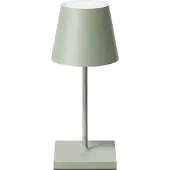 Sigor Nuindie mini LED oplaadbare tafellamp, USB-C, saliegroen, dimbaar Nuindie,, groen, Woon-/ Eetkamer, Aluminium, Modern