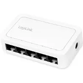 Logilink Professionele NS0114 Desktop Gigabit Ethernet Switch, 5-poorts, wit