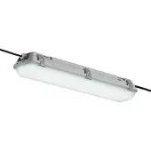 Arcchio Rao vochtbestendige LED lamp, 61,8 cm, wit / opaal, Badkamer, Kunststof, Modern, plafondlamp