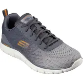 SKECHERS Sneakers laag 'Track Ripkent' grijs / olijfgroen / mandarijn