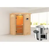 Karibu | Antonia Sauna met Dakkraag | Kachel 3,6 kW Externe Bediening