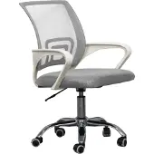 Vdd Bureaustoel – grijs/wit – ergonomisch – hoogte verstelbaar