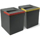 Emuca Recycle 2x15l Recyclebak 2 Eenheden