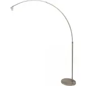 Steinhauer Vloerlampen Staal kleurige booglamp Sparkled Light 7268ST hoogte uitschuifbaar en kantelbaar