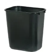 Rubbermaid Rechthoekig Recyclebak 27 l Zwart PE (Polyetheen)