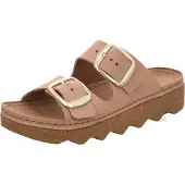 Rohde Foggia-D Damenschuhe Hausschuhe Pantolette Braun Freizeit