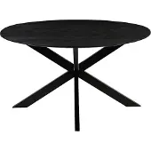 Label51 Otis Eetkamertafel - Zwart - Hout - 140 cm - Rond
