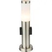 Globo Tuinlamp Boston RVS met stopcontact