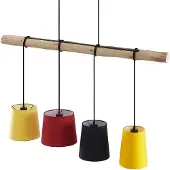 LINDBY Hanglampe , Hinai, dimbare, Hout, Woonkamer, Stof, Scandinavisch