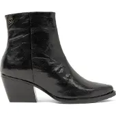 Lazamani Enkellaarsjes Dames Zwart Leer Size 38