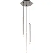 Globo Lighting Design hanglamp Ryan 3-lichts nikkel