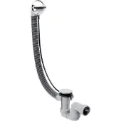 Hansgrohe afvoer- en overloopset FlexaPlus complete set chroom flexibele overloopslang 58143000