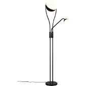 TRIO 478310232 Chris LED staande lamp, 18W, diameter 30cm, dimbaar, zwart, mat, warm wit licht
