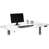 Mendler Tafelblad -D40 voor bureaus, tafelblad, 160x80cm MVG-gecertificeerd ~ wit