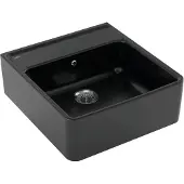 Villeroy & Boch 6320 keramische spoelbak 63x59,5 cm Pure Black 632061R7