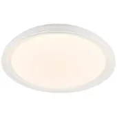 LINDBY Plafondlamp , Sleya, dimbare, Wit, Woonkamer, Kunststof, Modern