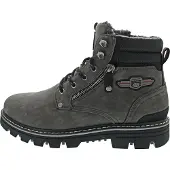 Dockers by Gerli Veterboots goudgeel / rookgrijs / donkerrood / zwart