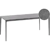 Beliani SOVARETO - Tuintafel - Donkergrijs - HPL/Aluminium/marmer