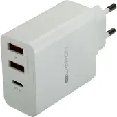 Canyon voedingsadapter H-08 PD 30W, USB-C, USB-A, wit (CNE-CHA08W)