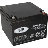 Landport LP12-24 VRLA AGM Loodaccu (12V, 24 Ah, T12 terminal)