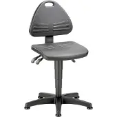 BIMOS Werkdraaistoel | vloerglijders | integraalschuim zwart | 430-600 mm | 1 stuk - 9603-2000 9603-2000