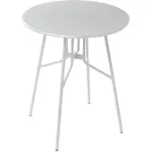 Beliani ANCONA - Tuintafel - Grijs - 90 cm - Aluminium