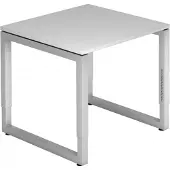 Hjh OFFICE PRO REGO 8 S - 80 x 80 Grijs/Zilver Tafelhoogte I In hoogte verstelbaar