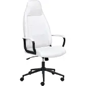 Beliani REBEL - Bureaustoel - Gebroken wit - Polyester