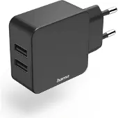 Hama Netadapter - NR - Dubbele USB-A oplader - 2 x 2,4 A - Universeel - 12 W