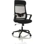 Hjh OFFICE Bureaustoel / Draaistoel NEKEO Netstof / Stof zwart