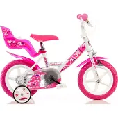 Dino Bikes Dino Meisjesfiets Little Heart 12 Inch Roze roze Metaal Kinderfiets