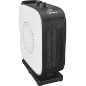 Midea NTY15-19CA compacte PTC-ventilatorkachel met schommelfunctie, wit/zwart