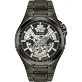 Bulova Maquina Automaat Herenhorloge 98A179 Zwart