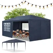 Juskys Partytent - Paviljoen - Opvouwbaar - Met Zijwanden - Waterdicht - 300 x 600 x 250 cm - Wit